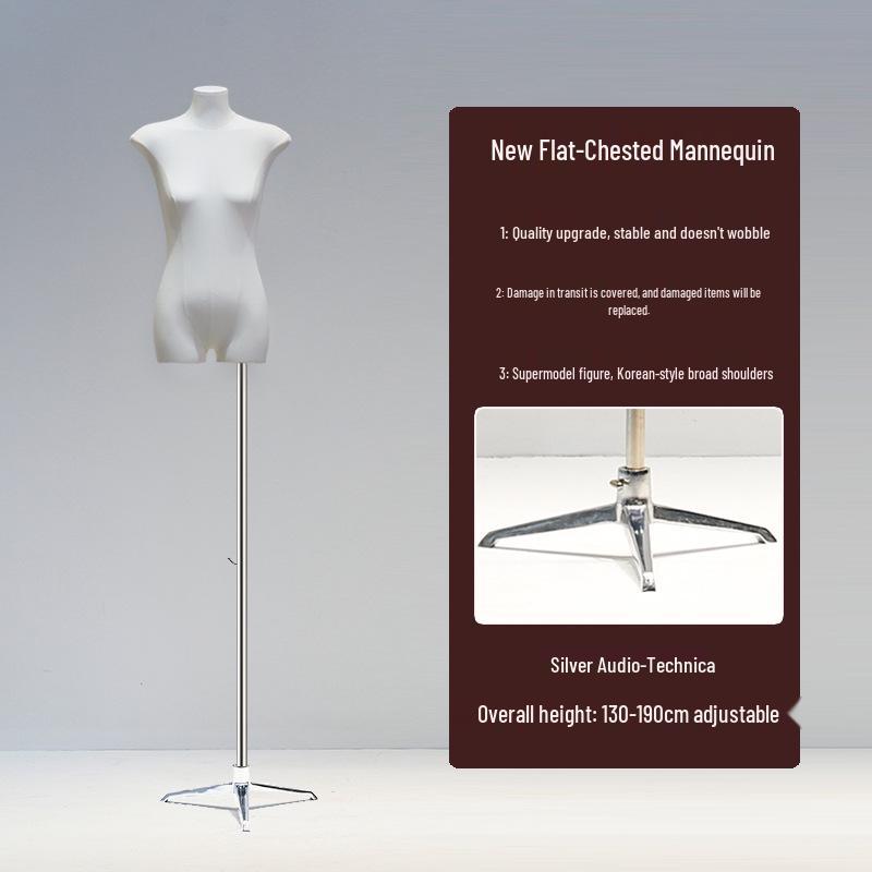 Манекен женский с плоским телом в корейском стиле и широкими плечами для демонстрации женской одежды