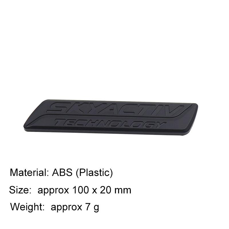 3D Car Styling SKYACTIV TECHNOLOGY For Car Hood Fender Trunk Rear Bonnet Nameplate Decal Emblem Badge Sticker