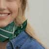 BB’DE SOLI’DE symbol cotton scarf - green