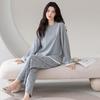 FentengCare Women's Pure Cotton Long-Sleeve Loungewear Set