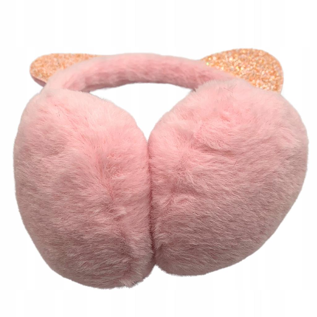 Winter Earmuffs Women's Children's Cat Kitten Shiny Warm Plush