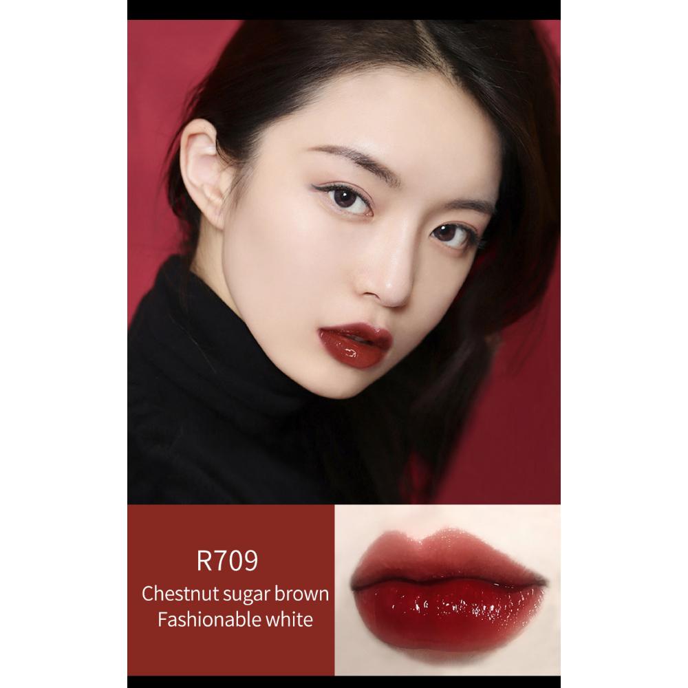 VIBELY маленькое черное зеркало, воздушная глазурь для губ, водянистый черный тюбик, увлажняющий, питательный зеркальный блеск, блеск для губ, помада