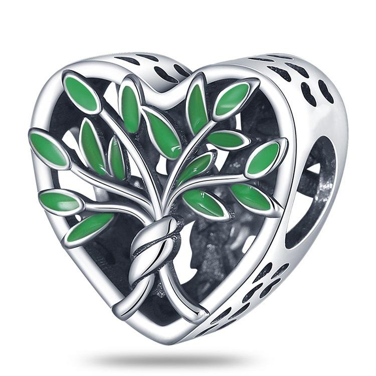DIY Heart Charm Pendant Beads For Handmade Necklace Bracelet Jewelry Making Accessories