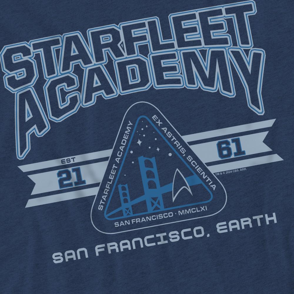 STAR TREK Unisex Adult Starfleet Academy Earth T-Shirt