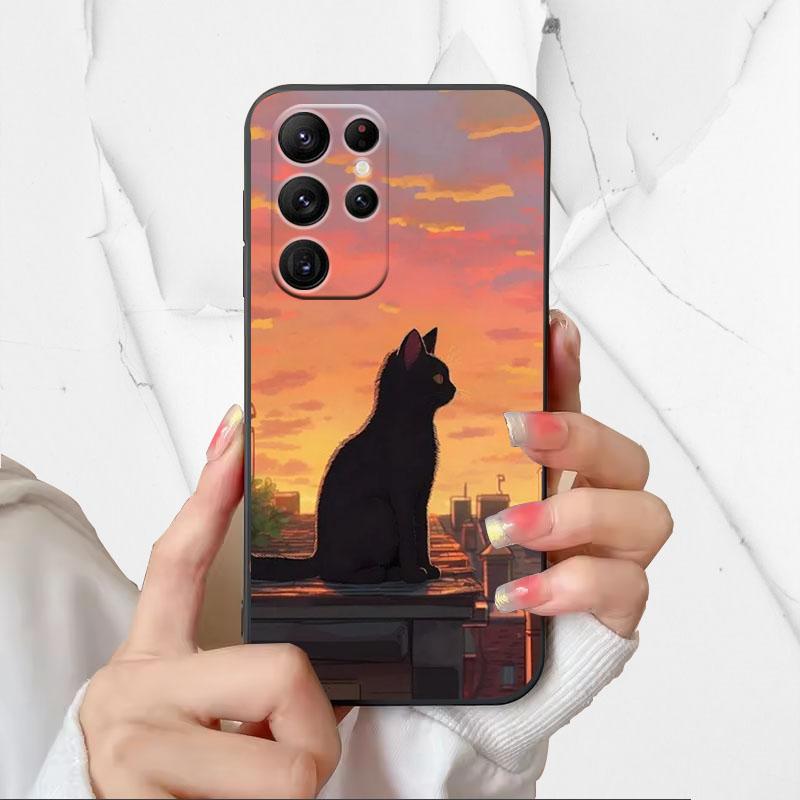 Чехол для телефона с узором космонавта для Samsung Galaxy S25 Ultra Чехлы для Galaxy S 25 Ultra Мягкий силиконовый корпус Черный TPU Fundas