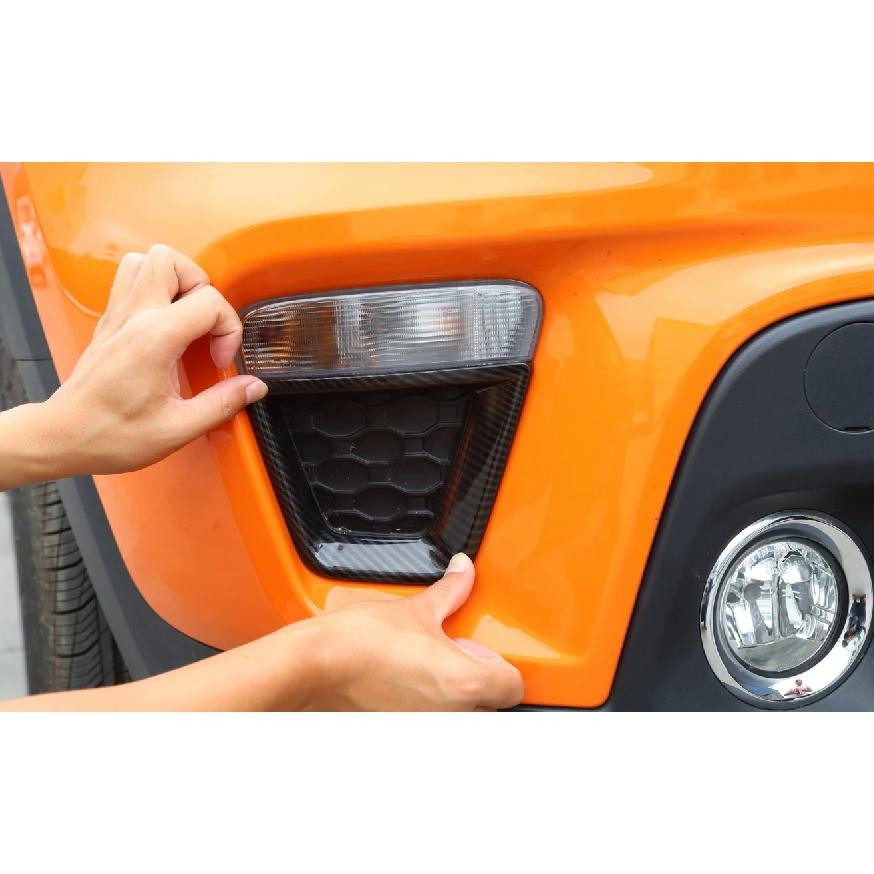 Передняя противотуманная фара автомобиля, декоративная крышка для лампы указателя поворота для Jeep Renegade 2022 2023, капоты, внешние аксессуары