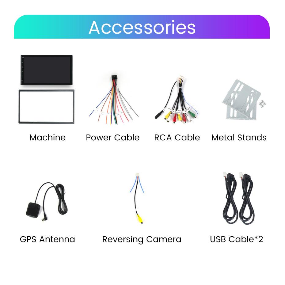Navifly 2Din 7-дюймовый Android автомобильный радиоприемник мультимедийный видеоплеер универсальный стерео GPS RDS для Volkswagen Nissan Hyundai Kia Toyota