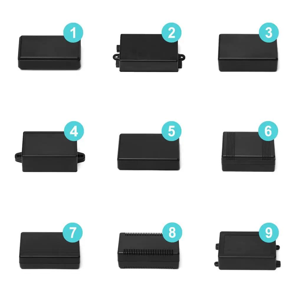 1/2pcs Electronic Project Box Waterproof Cover Project DIY Black Instrument Case Enclosure Boxes ABS Plastic 9 sizes Supplies