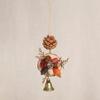 Natural pinecone wind chime pendant, handmade, retro and artistic wall decoration accessory