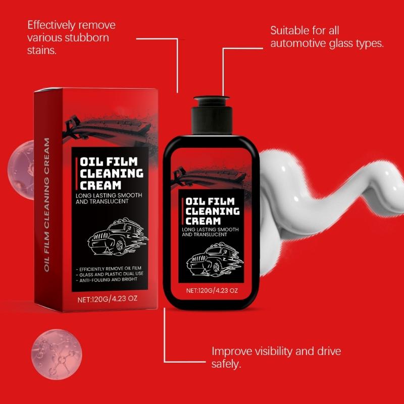 Очиститель-восстановитель для стекол Удалитель масляной пленки Инструмент для чистки для дождливых дней Улучшенная видимость в темное время суток Безупречное лобовое стекло