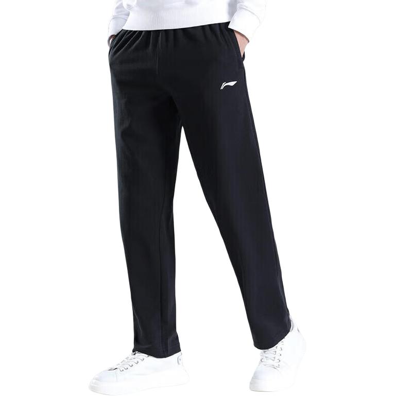 Мужские вязаные спортивные штаны Li Ning Черные AKLTE07-1