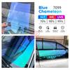 Top Quality 71%Chameleon Blue Car Tint Film Visible Light Auto Front Windshiled Window Foil Color Change Sun Solar Sticker