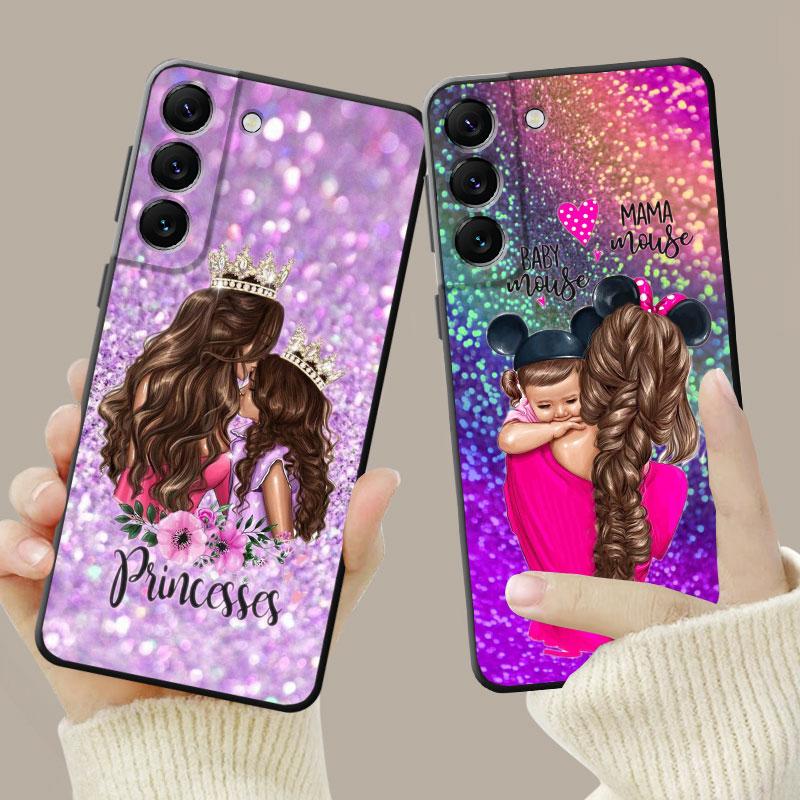 Чехол для Samsung Galaxy S23 S22 S21 S20 Fe Ultra S10 S9 S8 Plus Note 20ultra 10plus, чехол для женщины, ребенка, мамы и девочки