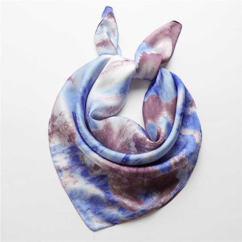 70 * 70cm New Silk Small Square Scarf For Women'S Neck Protection Professional Scarf Versatile Hair Tie Headscarf Scarf