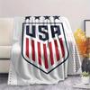 USA football Printed Flannel Blanket, soft throw for bedroom sofa, washable,soccer fan merchandise, great gift.