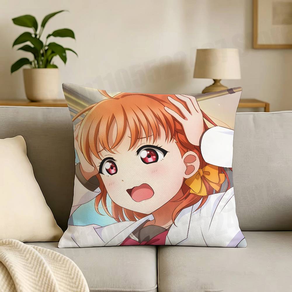 Cute Chika Takami Cartoon Printing Pillowcase Customized Pillow Cover for Sofa Home Decor