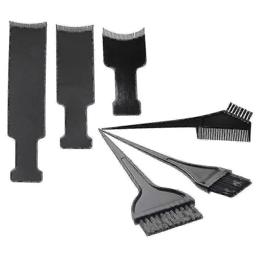 6pcs Hair Dyeing Tools Set - Color Brush, Combs & Hair Dyeing Boards for Salon & Home Use - Durable & Easy to Clean