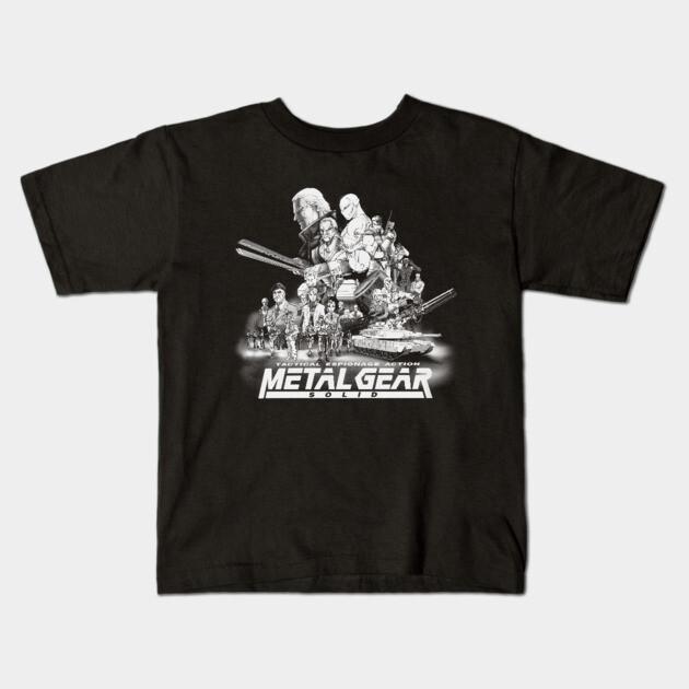 Boys Girls Soft Cotton Graphic Tees Metal Gear Solid T-shirt Breathable Daily School Wear Kids T-Shirts