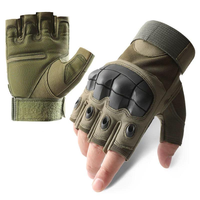 1Pair Fingerless Gloves for Men Ideal for Outdoor Sports Shooting Hunting Airsoft and Cycling