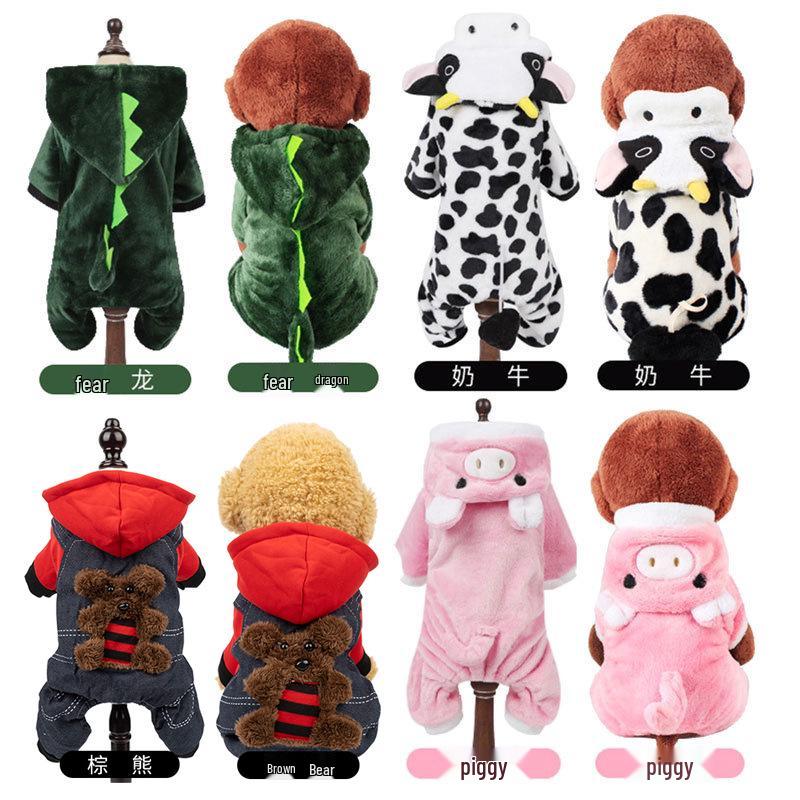 Funny Autumn/Winter Costume for Small Dogs & Cats - Teddy, Bichon, Corgi, Pomeranian