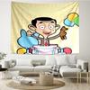 Mr.-Bean Print Tapestry, Backdrop, Easy Setup, Ideal for Bedroom, Office & Living Room, with Aesthetic Wall Hanging Decor.