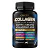 Multinutrient capsules, biotin, keratin, hyaluronic acid, folic acid, magnesium and zinc minerals, dietary supplements