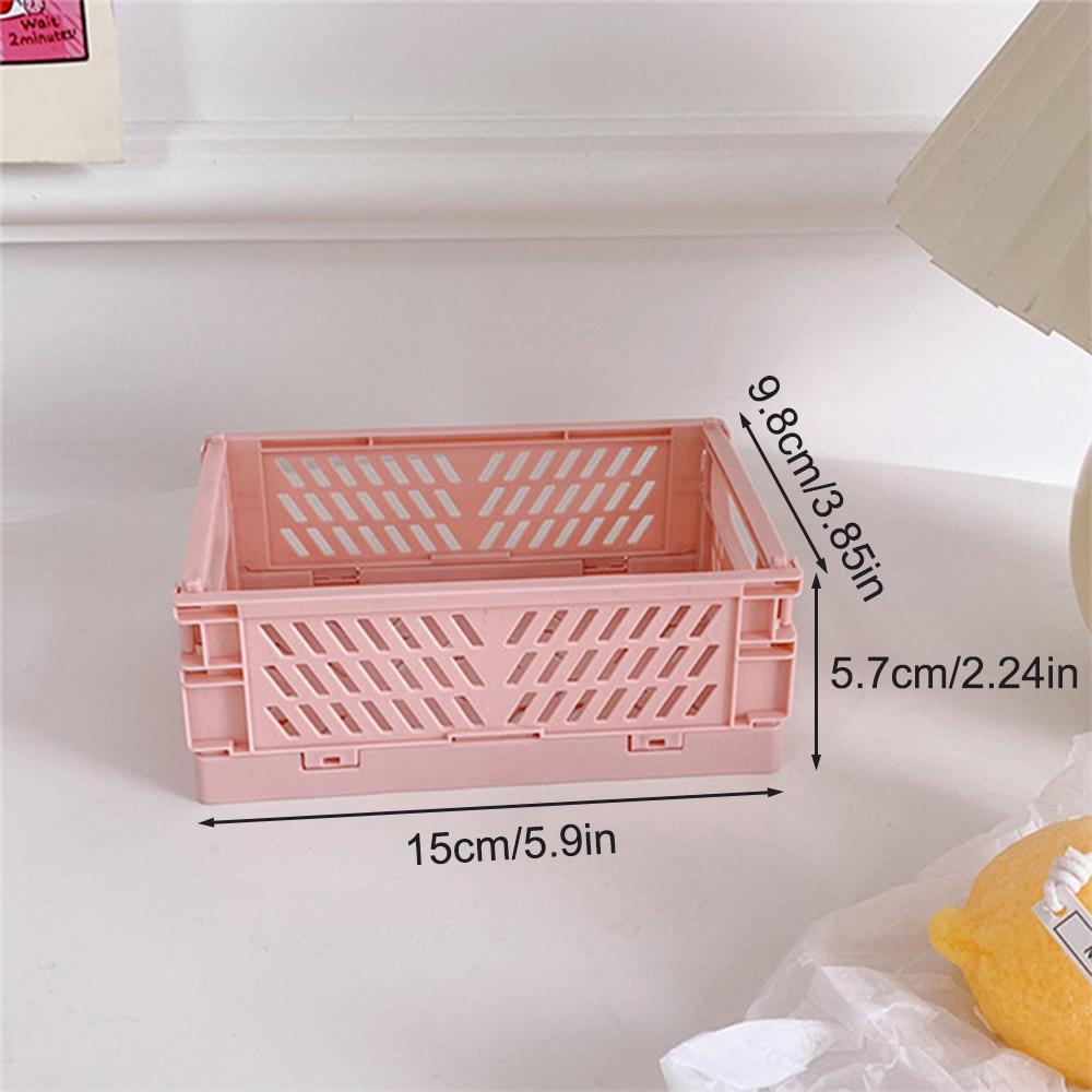 1 шт. Настольный складной ящик для хранения, Полка для студенческих канцелярских принадлежностей, Корзина для хранения косметики и прочих мелочей