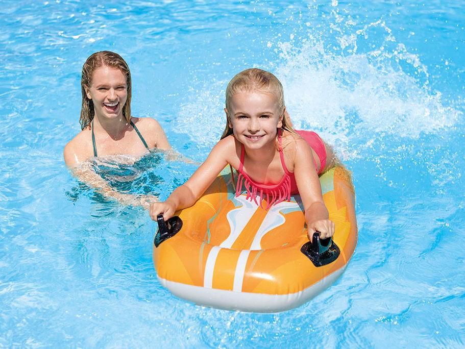 Inflatable Swimming Board 112 X 62 Cm Intex 58165 Orange