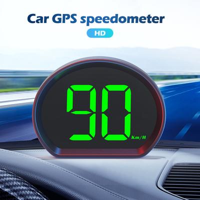Автомобильный GPS-спидометр HUD-дисплей с цифровым спидометром с дисплеем км/ч/миль/ч для грузовиков, мотоциклов, подключаемых и используемых автозапчастей, аксессуары