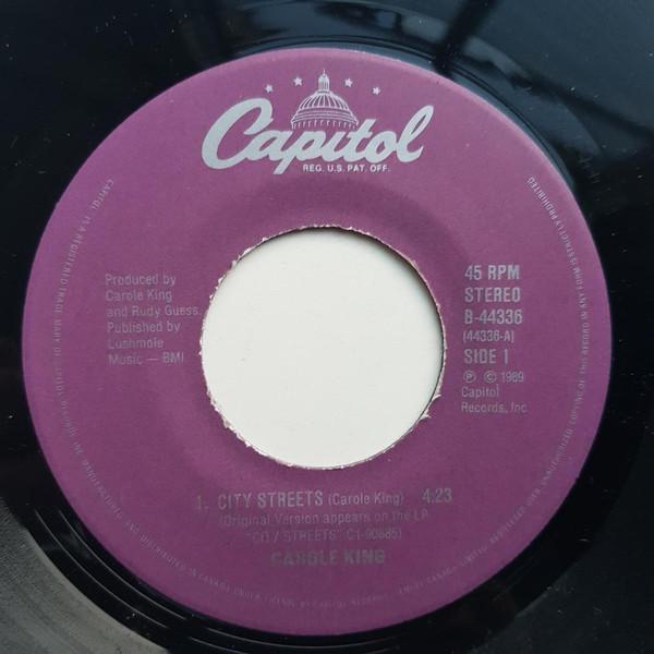 7-дюймовая пластинка CAROL KING - City Streets 44336 Capitol Records 1989 Канада Рок Б/у