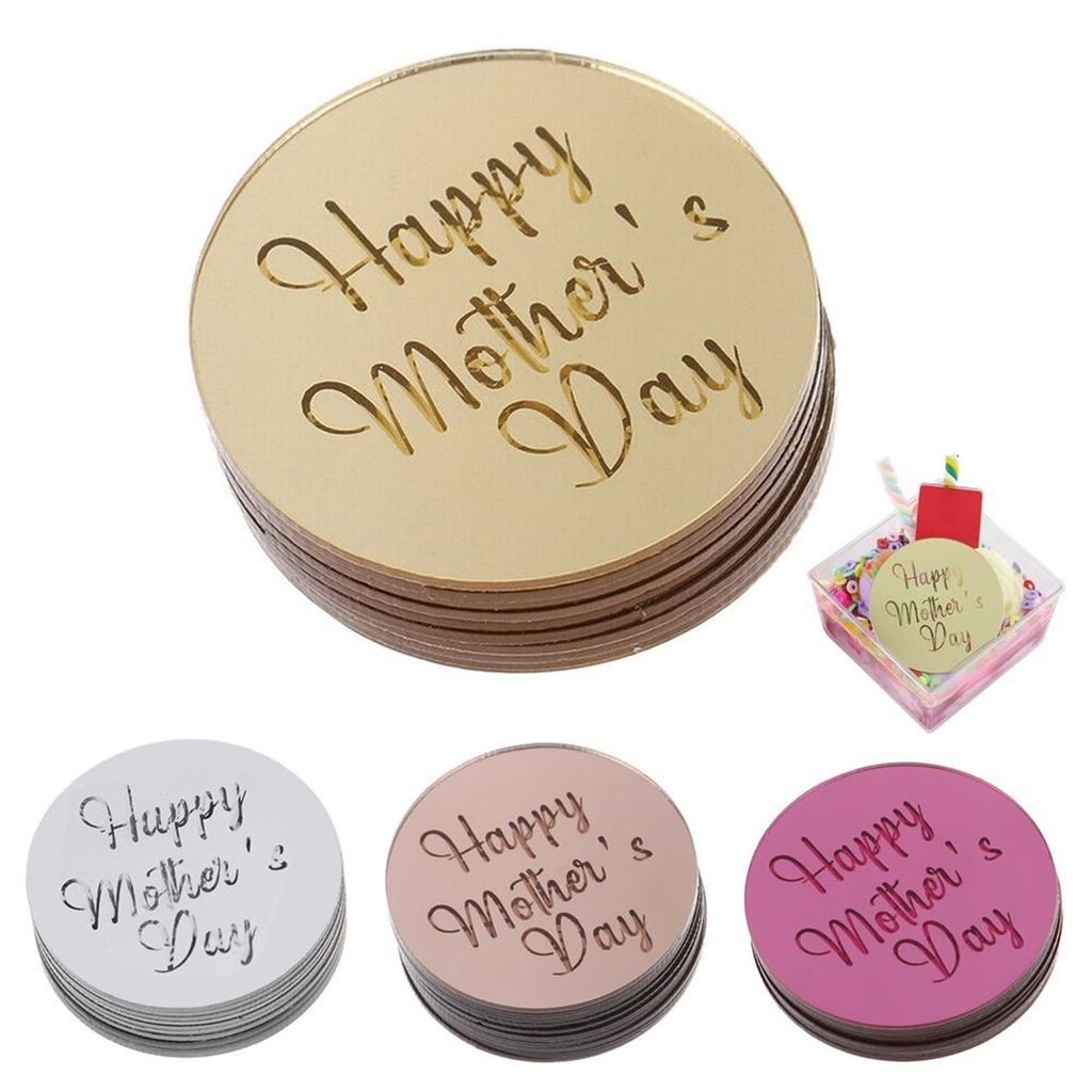 50 шт. Акриловые украшения для кексов «С Днем матери», украшение на торт, украшение на десерт