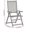 9 piece Garden Dining Set Solid Wood Acacia