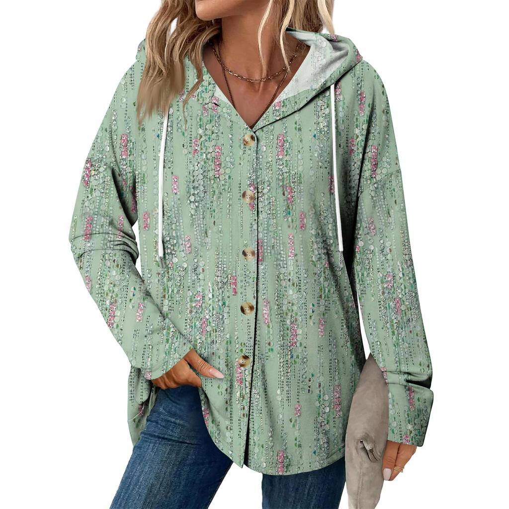 Женское модное повседневное пальто реглан с длинным рукавом и кулиской, винтажное пальто с капюшоном на пуговицах