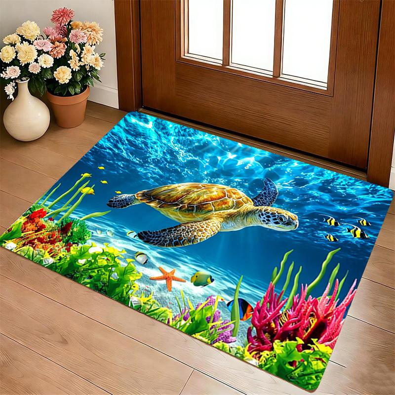 Ocean Life Living Room Nonslip Area Rug Soft Carpet For Bedroom Game Playroom Sofa Office Home Decor Doormat Christmas Gift C926388