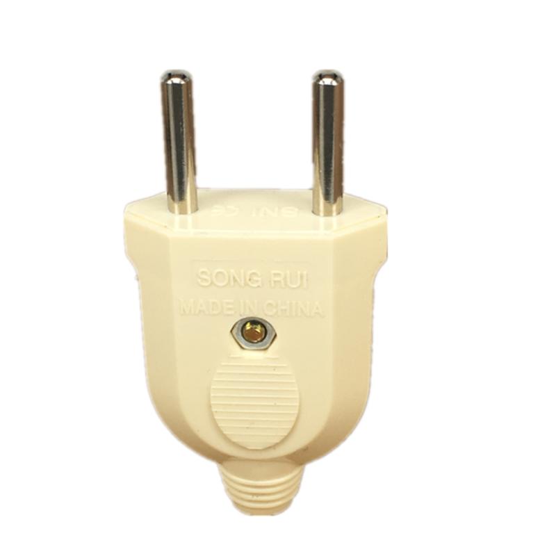 1 шт. ЕС Европейский 2-контактный AC Электрический штекерный разъем для розетки, адаптер, провод, удлинитель, разъем
