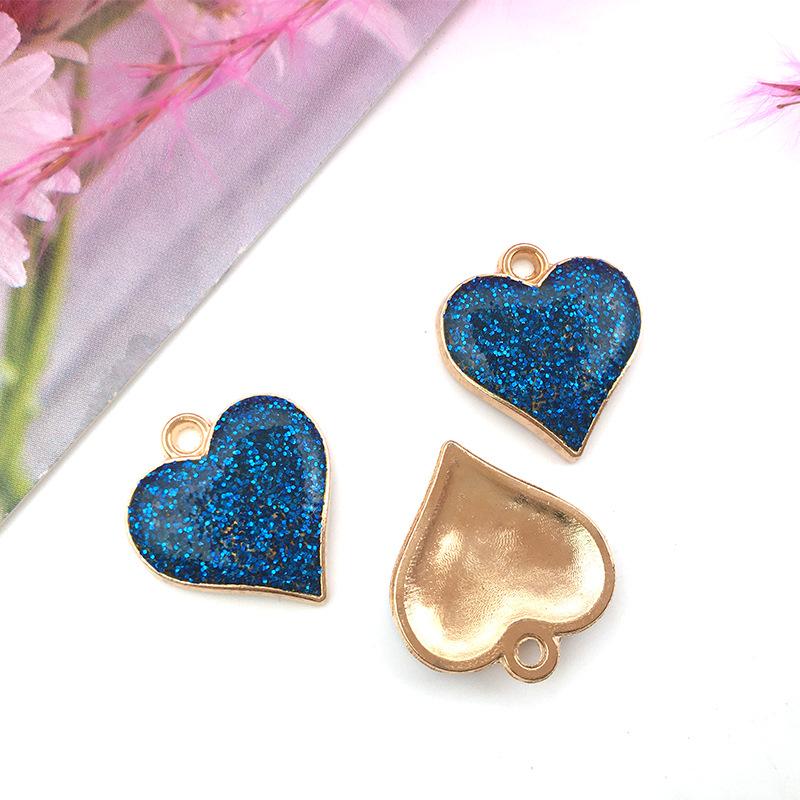 Подвеска «Любовь», капающая зеленая луковая пудра, персиковое сердце, подвеска, сделай сам, браслет, ожерелье, аксессуары, 5 шт., свободные бусины, модные аксессуары