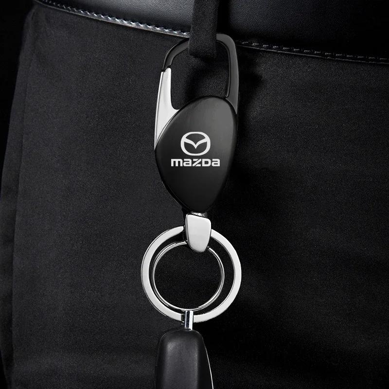 Metal Car Wheel Tire Air Valve Caps Stem Cover with Car KeyChain For Mazda CX3 CX-5 CX5 CX7 CX9 MX5 Axela ATENZA Mazda 2 3 GHJ1