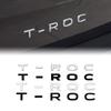Авто-Стайлинг 3D ABS Пластик TROC T-ROC Логотип Боковое Крыло Автомобиля Задний Багажник Шильдик Значок Наклейка Декорация Авто Аксессуары