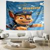 Custom Name PAW Patrol Print Tapestry, Backdrop, Easy Setup, Ideal for Bedroom, Office & Living Room, with Aesthetic Wall Hanging Decor.