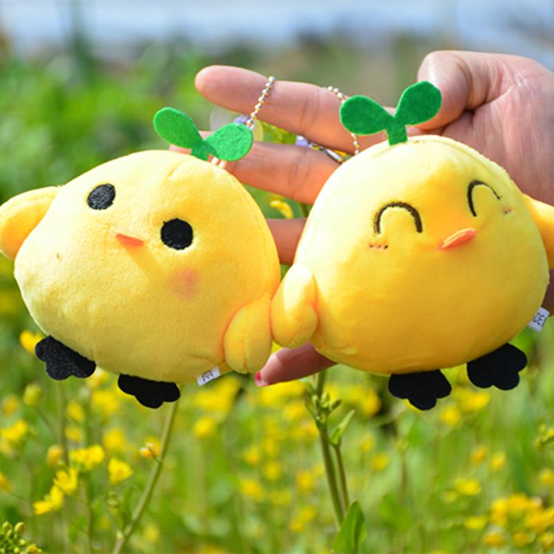 Милая милая маленькая кукла-цыпленок, плюшевая кукла, маленькая мини-подвеска, маленький желтый цыпленок, брелок для ключей, пуховый хлопок, детский подарок