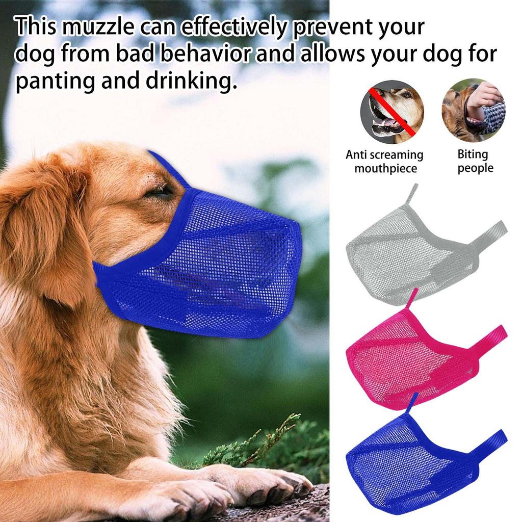 Muzzle Mask Lick Proof And Proof Breathable Drinking Water Adjustable Pet Muzzle Muzzle Pet Muzzle