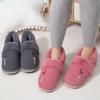 Fashion Litfun Warm Plush Slippers For Women Men Winter Indoor Fashion Furry Slippers Flully Cotton Slides Comfortable Home Bedroom Shoe