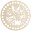 Easter basket base, 15cm round, bottom, plywood bottom for crocheting