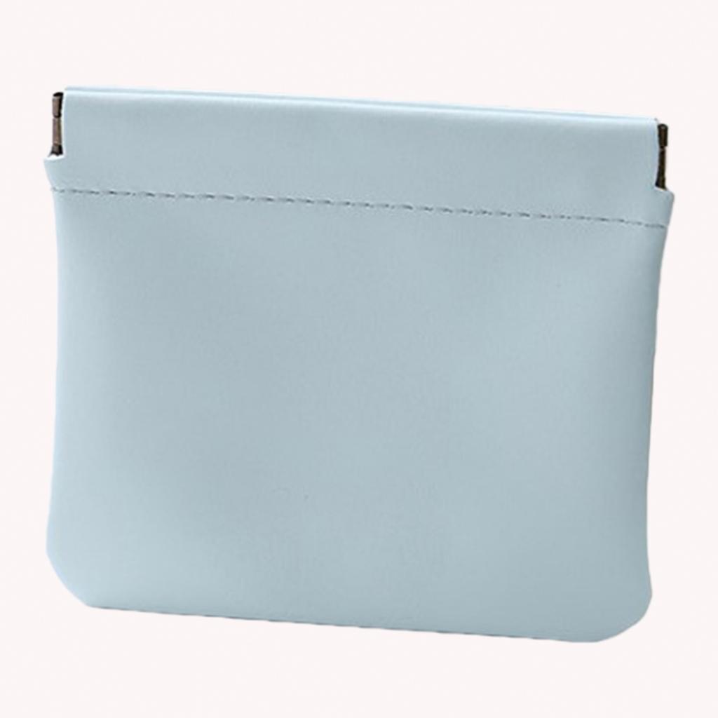 4 шт. Косметичка-кошелек из ПУ-кожи с автоматическим закрытием, однотонная, мини-карманная, портативная, для макияжа, ювелирных изделий, помады