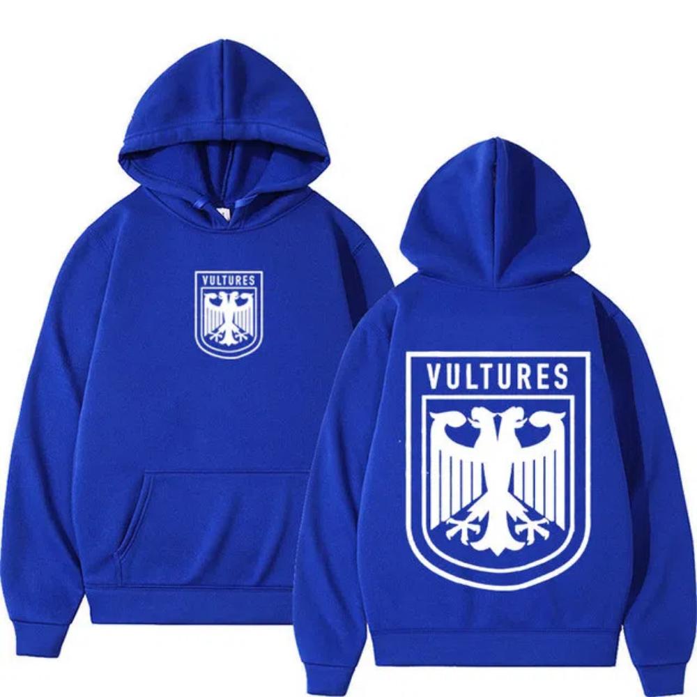 Толстовка с логотипом рэпера Канье Уэста Vultures для мужчин и женщин в стиле хип-хоп, винтажные пуловеры, толстовка с капюшоном, повседневная флисовая толстовка, уличная одежда