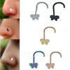 Punk Butterfly Multicolor Nose Rings Helix  Originality   Birthday Gifts