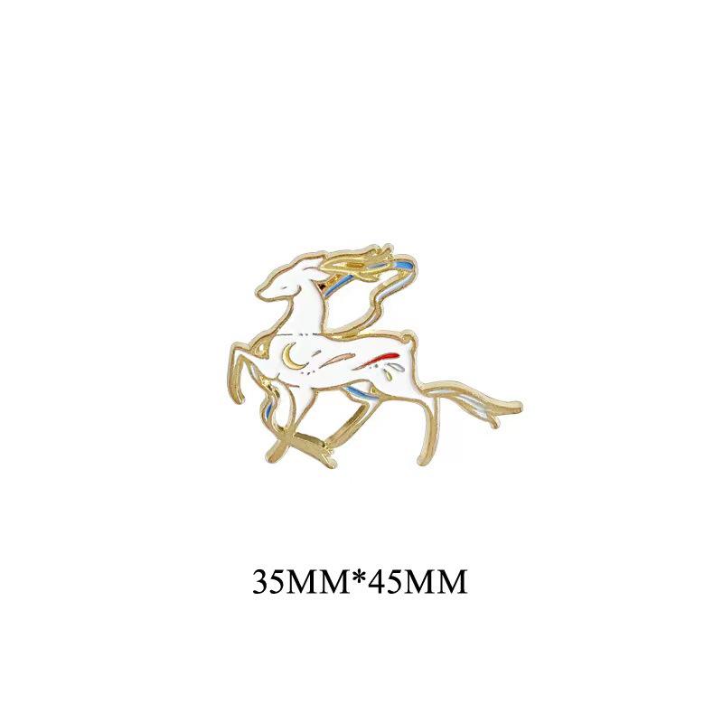 Японская мультяшная брошь с капельным маслом: Модный металлический значок для одежды и сумок