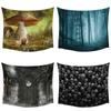 Gate Mystery Dark Halloween Horror Forest Boho Decoration Home Decor Tapestry Wall Hanging Bedroom Wall Decor Supplies