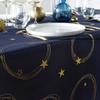 Nappe - Fete etoilee - 150 x 300 cm - Polyester - Infroissable - Antitache