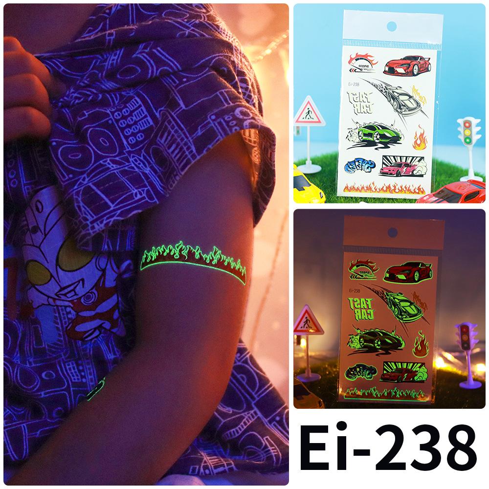 Водонепроницаемые светящиеся наклейки-татуировки гоночных автомобилей Rekalong для ночных вечеринок
